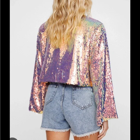 Iridescent Sequin Jacket - Picture 2 of 6